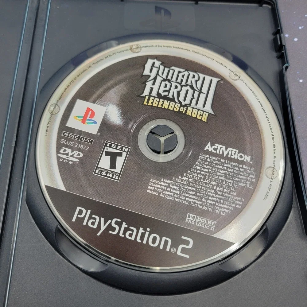 Guitar Hero III Legends of Rock (Sony PlayStation 2, 2007) Video Game No Manual